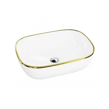 Umywalka nablatowa 46x32,5 cm - Lavita Costa Gold Line